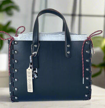 Load image into Gallery viewer, Coach Medium Re Laceable Tote Coachtopia Black Leather CO667 Crossbody