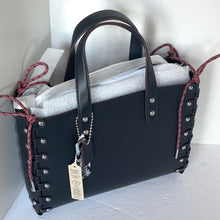 Load image into Gallery viewer, Coach Medium Re Laceable Tote Coachtopia Black Leather CO667 Crossbody