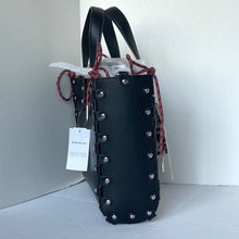 Load image into Gallery viewer, Coach Medium Re Laceable Tote Coachtopia Black Leather CO667 Crossbody