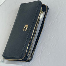 Load image into Gallery viewer, Coach Medium Zip Around Wallet Womens Black Zip-Around CI194 Brass ORIGPKG