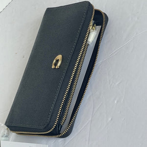 Coach Medium Zip Around Wallet Womens Black Zip-Around CI194 Brass ORIGPKG