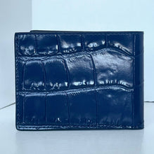 Load image into Gallery viewer, Blue textured wallet on a white background