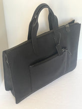 Load image into Gallery viewer, Coach Metropolitan Soft Briefcase Black Leather Laptop Bag Crossbody Slim Pockets