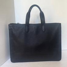 Load image into Gallery viewer, Coach Metropolitan Soft Briefcase Black Leather Laptop Bag Crossbody Slim Pockets