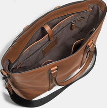 Load image into Gallery viewer, Coach Metropolitan Tote Large Brown Leather Multifunction Laptop Crossbody Bag