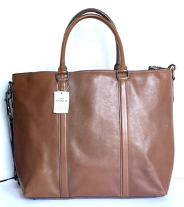 Coach Metropolitan Tote Large Brown Leather Multifunction Laptop Crossbody Bag