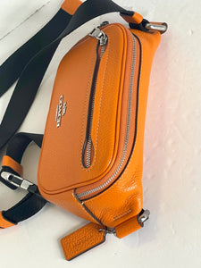 Coach Mini Belt Bag CL479 Waist Fanny Pack Crossbody Sling Bag Bright Mandarin