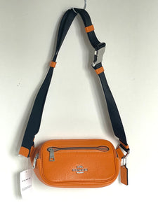 Coach Mini Belt Bag CL479 Waist Fanny Pack Crossbody Sling Bag Bright Mandarin