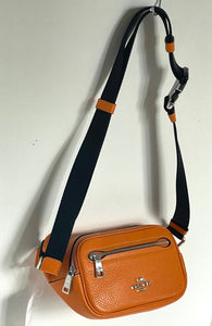 Coach Mini Belt Bag CL479 Waist Fanny Pack Crossbody Sling Bag Bright Mandarin