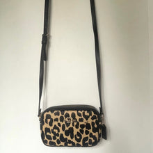 Load image into Gallery viewer, Leopard print crossbody bag on a plain background