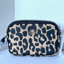 Load image into Gallery viewer, Coach Mini Jamie Camera Bag Leopard Brown Crossbody CY348 ORG PKG