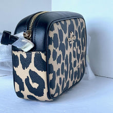 Load image into Gallery viewer, Coach Mini Jamie Camera Bag Leopard Brown Crossbody CY348 ORG PKG