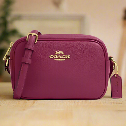 Coach Mini Jamie Camera Bag Pink Leather Crossbody CQ875 ORG PKG