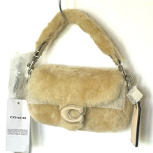 Load image into Gallery viewer, Coach Mini Tabby Bag 12 Shearling CQ168 Leather Cream Crossbody ORGPKG