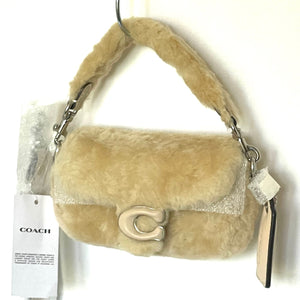 Coach Mini Tabby Bag 12 Shearling CQ168 Leather Cream Crossbody ORGPKG