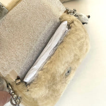 Load image into Gallery viewer, Coach Mini Tabby Bag 12 Shearling CQ168 Leather Cream Crossbody ORGPKG
