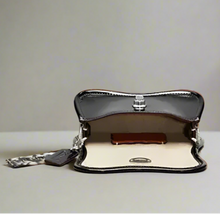 Load image into Gallery viewer, Coach Mini Wavy Dinky Bag Crinkle Patent Coachtopia Black Leather CQ853 