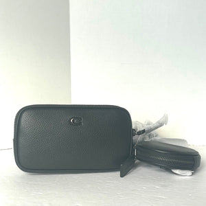 CoachMultiPouchBeltBagBlackLeatherCR749RemovableAdjustablePhone_4