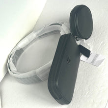 Load image into Gallery viewer, CoachMultiPouchBeltBagBlackLeatherCR749RemovableAdjustablePhone_4