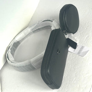 CoachMultiPouchBeltBagBlackLeatherCR749RemovableAdjustablePhone_4