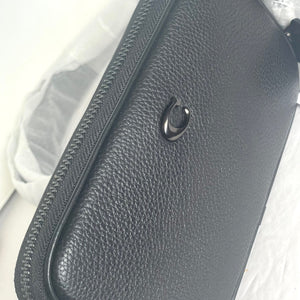 CoachMultiPouchBeltBagBlackLeatherCR749RemovableAdjustablePhone_4