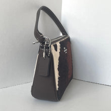 Load image into Gallery viewer, Handbag with a keychain and tag on a white background