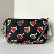 Load image into Gallery viewer, Coach Nolita 19 Shoulder Bag Heart Bolt Black Wristlet Clutch CW452 ORG PKG