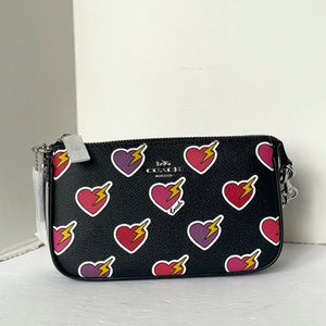 Coach Nolita 19 Shoulder Bag Heart Bolt Black Wristlet Clutch CW452 ORG PKG