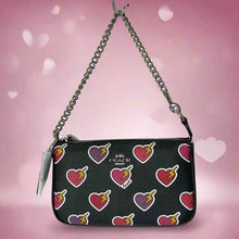 Load image into Gallery viewer, Coach Nolita 19 Shoulder Bag Heart Bolt Black Wristlet Clutch CW452 ORG PKG