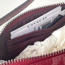 Load image into Gallery viewer, Coach Nolita 19 Wristlet True Red Signature Denim Leather Shoulder Bag CCZ48