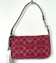 Load image into Gallery viewer, Red Coach handbag with a white background