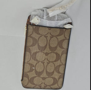 Coach Phone Crossbody North South C7397 Brown Leather Signature Canvas Luxe Fashion Finds Coach Phone Crossbody North South C7397 Brown Leather Signature Canvas Luxe Fashion Finds