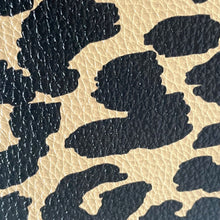 Load image into Gallery viewer, Pattern of black silhouette shapes on a beige textured background