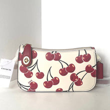 Load image into Gallery viewer, Coach Penn Shoulder Bag CCC47 Cherry Print Leather Chalk Crossbody