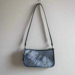 Coach Penn Shoulder Bag Y2K Blue Tie Dye Print CU049 Small Clutch