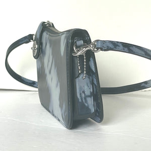 Coach Penn Shoulder Bag Y2K Blue Tie Dye Print CU049 Small Clutch