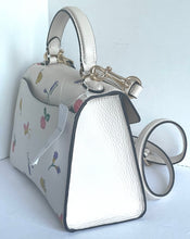 Load image into Gallery viewer, Coach Pepper Satchel Crossbody Womens Leather White Dreamy Veggie Print C8601