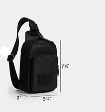 Load image into Gallery viewer, Coach Racer Sling Bag Backpack Canvas Leather Walnut Chalk CY912 ORGPKG