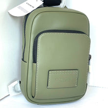 Load image into Gallery viewer, Coach Racer Sling Pack Army Green Leather Small Shoulder Bag CU252 ORGPKG