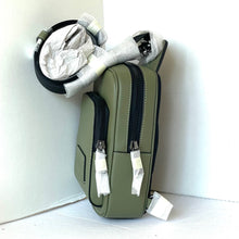 Load image into Gallery viewer, Coach Racer Sling Pack Army Green Leather Small Shoulder Bag CU252 ORGPKG