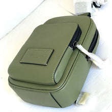Load image into Gallery viewer, Coach Racer Sling Pack Army Green Leather Small Shoulder Bag CU252 ORGPKG