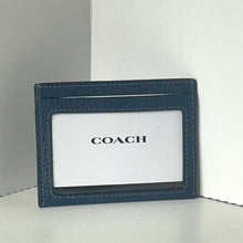 Load image into Gallery viewer, Blue Coach cardholder on a white background