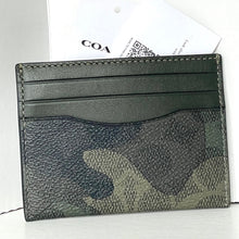 Load image into Gallery viewer, Camouflage patterned cardholder with COA on a white background