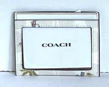 Load image into Gallery viewer, Coach Slim Id Card Case Wallet CK390 Womens Hula Print White Signature Canvas