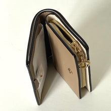 Load image into Gallery viewer, Coach Snap Wallet ID Shell Print CBO73 White Brown Small Billfold ORGPKG Charm