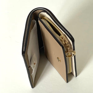 Coach Snap Wallet ID Shell Print CBO73 White Brown Small Billfold ORGPKG Charm