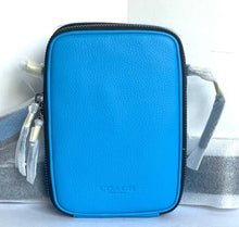 Load image into Gallery viewer, Coach Stanton Crossbody Mens Blue Leather Slim Bag Adjustable CL948