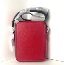 Load image into Gallery viewer, Red leather bag on a white background