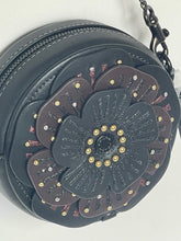 Load image into Gallery viewer, Coach Tea Rose Crossbody CE782 Small Round Leather Chain Shoulder Strap Floral