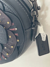 Load image into Gallery viewer, Coach Tea Rose Crossbody CE782 Small Round Leather Chain Shoulder Strap Floral